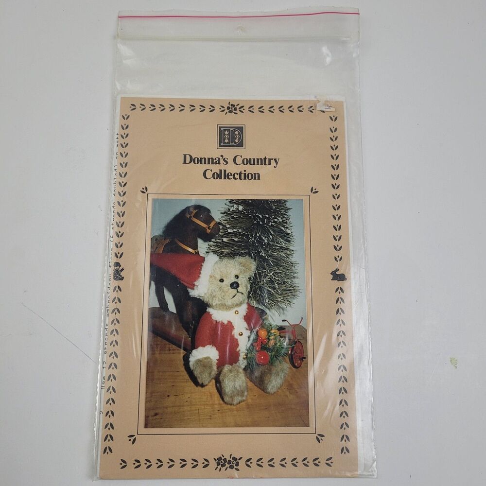 Vintage Donna's Country Collection 'Santa Bear' Sewing Pattern